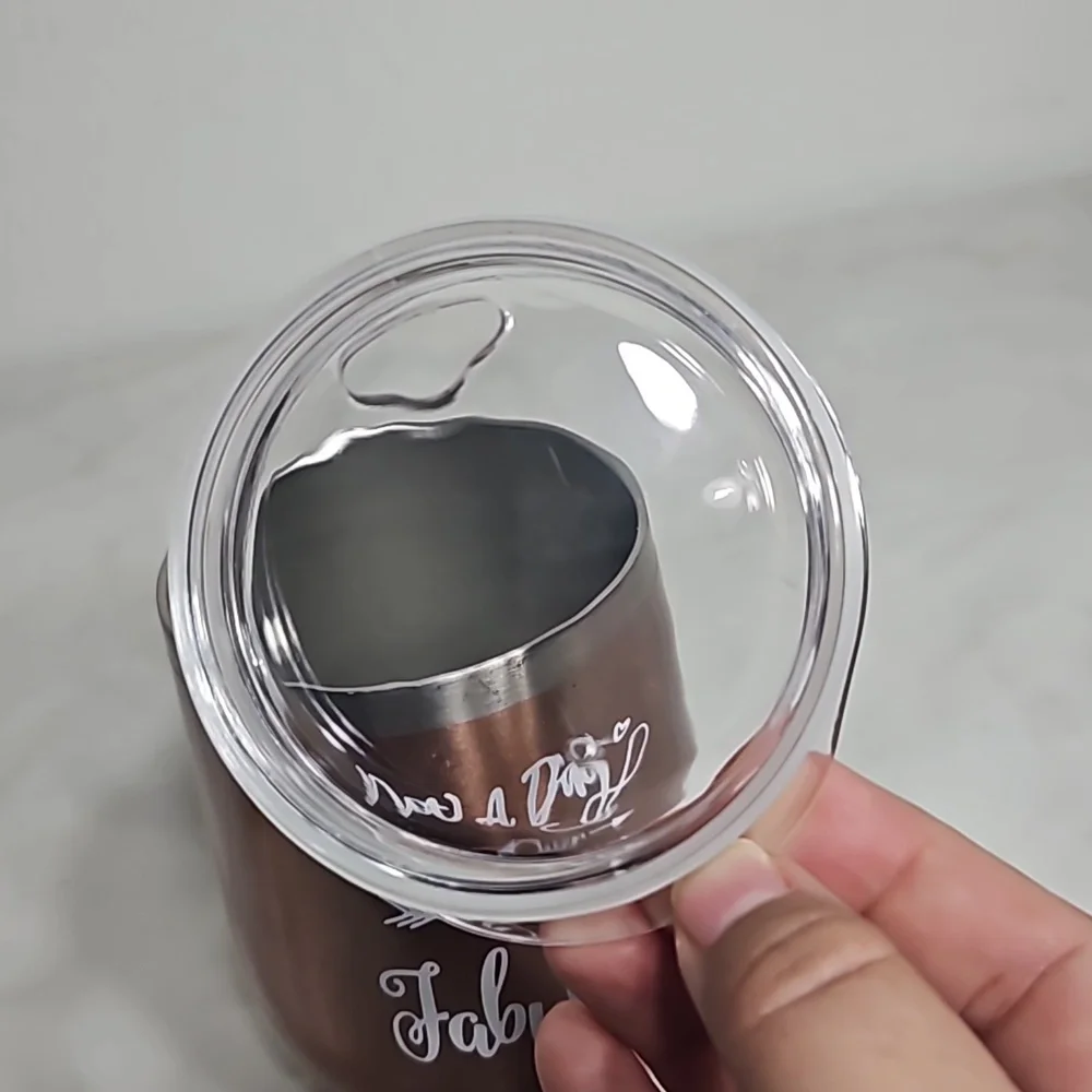 Not a day over fabulous sparkle rose gold double wall insulated wine tumbler